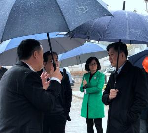 國家旅游局副局長王曉峰一行人蒞臨湖州影視城