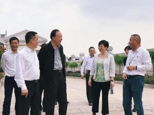 前浙江省人大常委會副主任茅臨生蒞臨湖州影視城