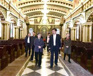 原國家科技部朱麗蘭部長一行人參觀湖州影視城